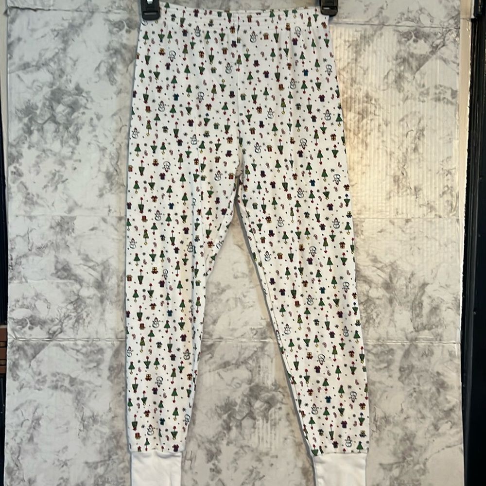 Kids Lands’ End Christmas Pajamaa Bottoms‎ Size 10 Multicolor 100% Cotton